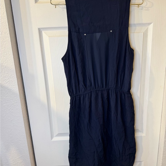 Maeve Navy Sleeveless Button-Down Dress - Picture 3 of 3